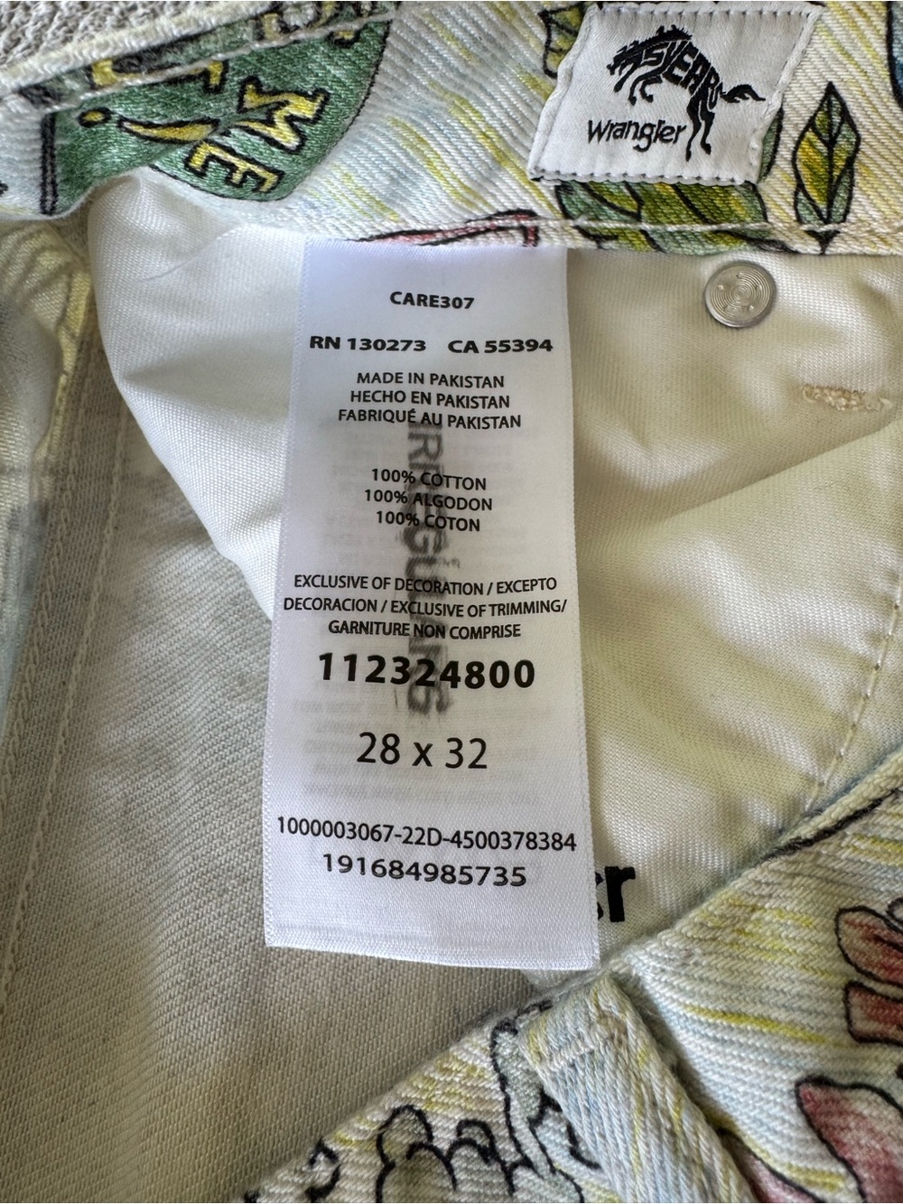 Wrangler x Free People Westward 626 Earth Day Limited Edition Denim Jeans Sz 28 - Picture 8 of 16